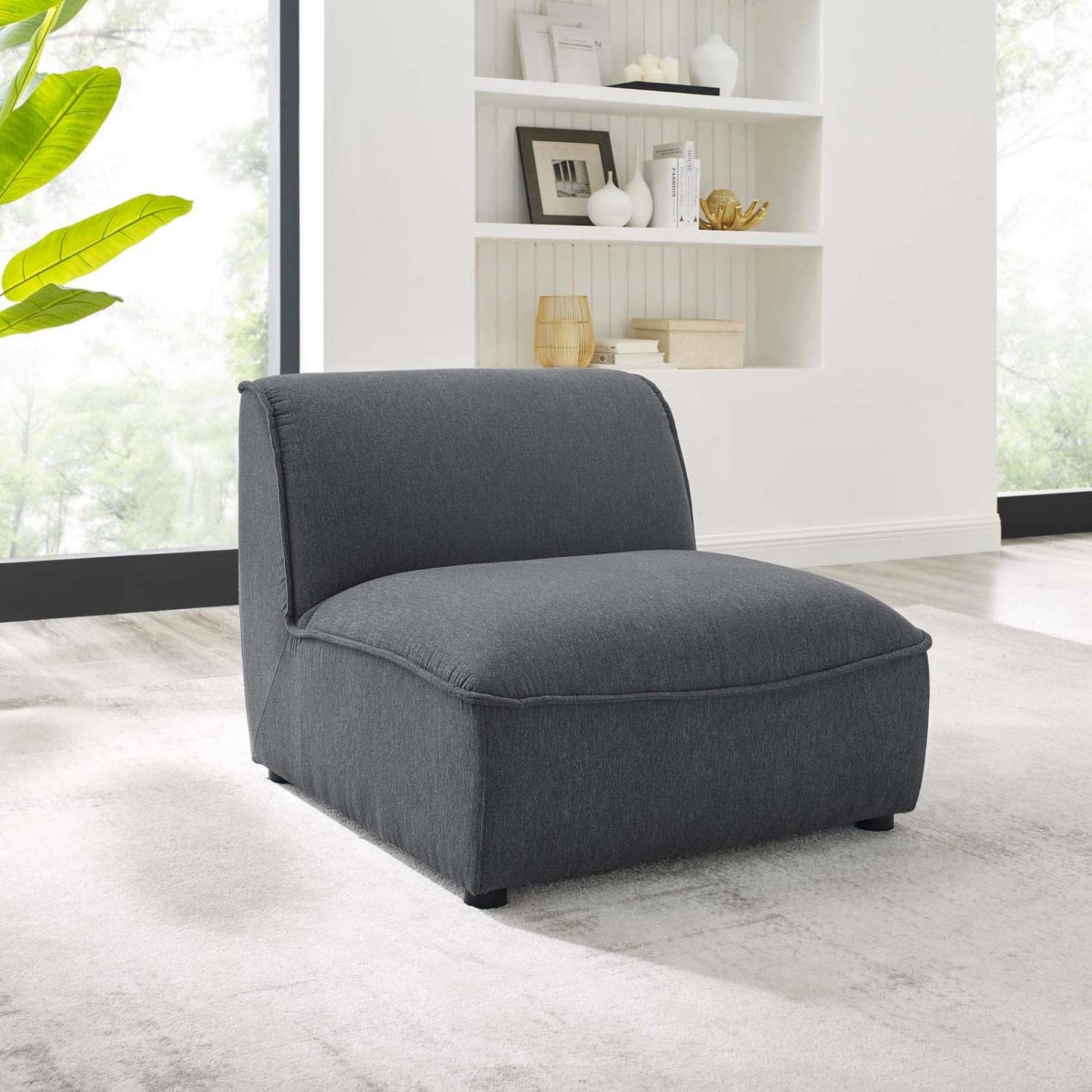kitchen and dining room sets | CasaFoyer Comprise Upholstered Armless Chair | Ultimate Comfort & Relaxation | French Piping | Dense Foam Padding | Polyester Upholstery | Sturdy Rubberwood Legs | 400 lbs Weight Capacity | casafoyer.myshopify.com