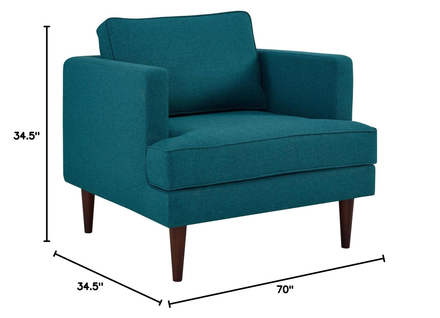 home office desk chairs | CasaFoyer Agile Armchair Set of 2 | Stylish & Versatile Seating | Teal | Mid-Century, Contemporary, Modern Décor | Non-Marking Foot Caps | Removable & Machine-Washable Covers | 441 lbs Weight Capacity | Includes 2 Armchairs | casafoyer.myshopify.com
