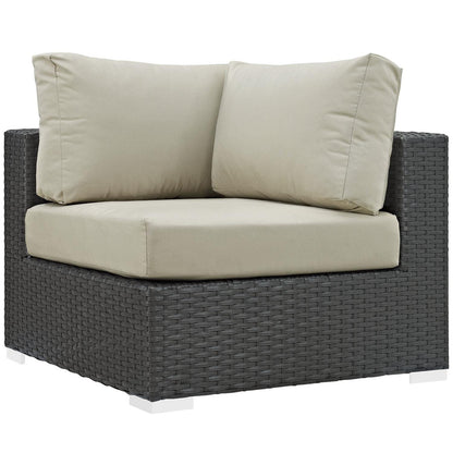 Patio Furniture Sets | Sojourn Outdoor Patio Corner Sofa Chair | Sturdy Seating | Sunbrella Cushions | UV Protection | Aluminum Frame | casafoyer.myshopify.com