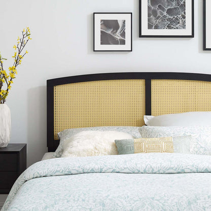 Bed | CasaFoyer Halcyon Cane Woven Rattan King Headboard | Mid-Century Modern Design | Tropical Flair | Compatible with Billie and Margo Collections | Solid Rubberwood Construction | Easy Assembly | Serene Island Vibe | casafoyer.myshopify.com