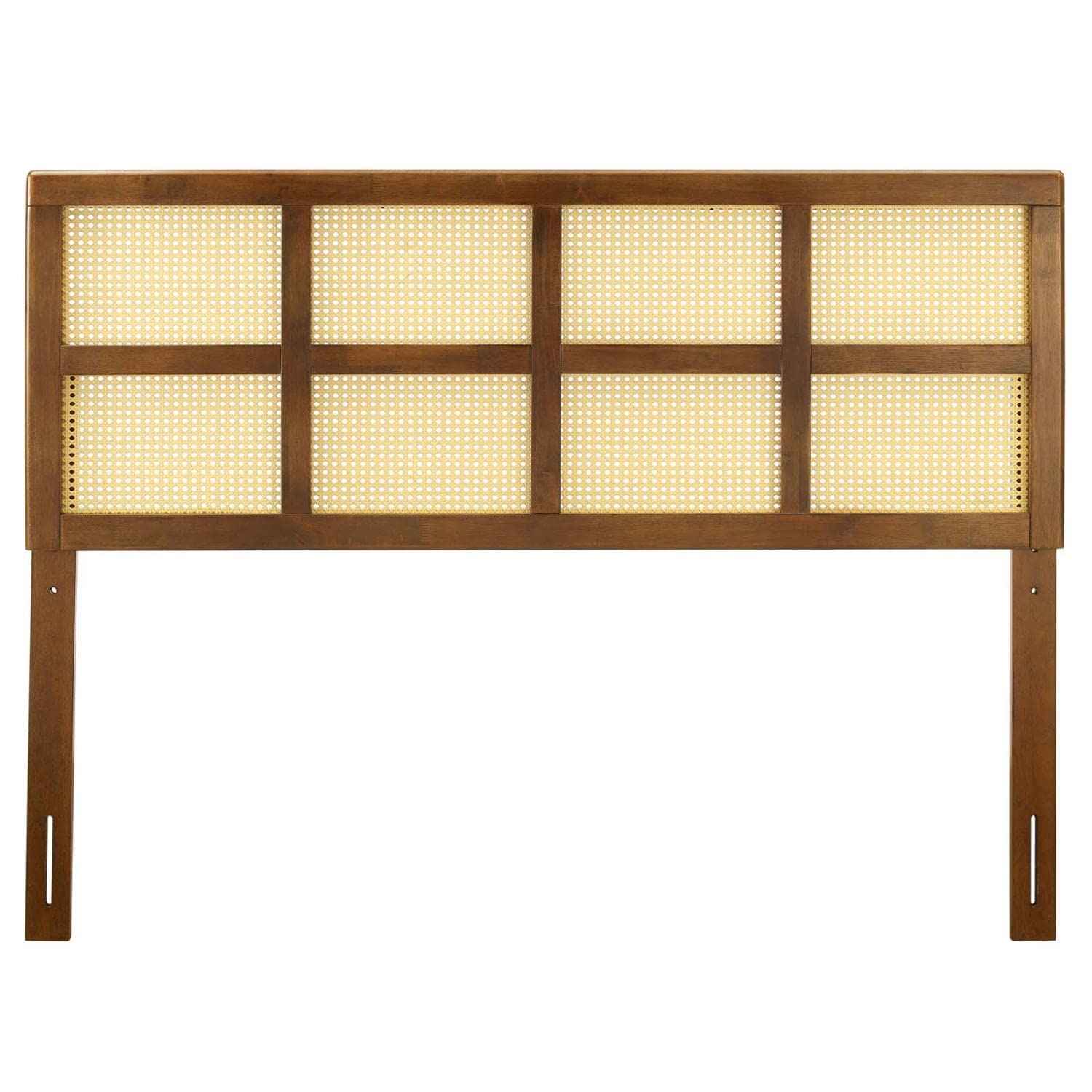 headboards | CasaFoyer Luana Cane Woven Rattan King Headboard | Tropical Vibes | Mid-Century Modern Style | Durable Solid Rubberwood | Easy Assembly | casafoyer.myshopify.com