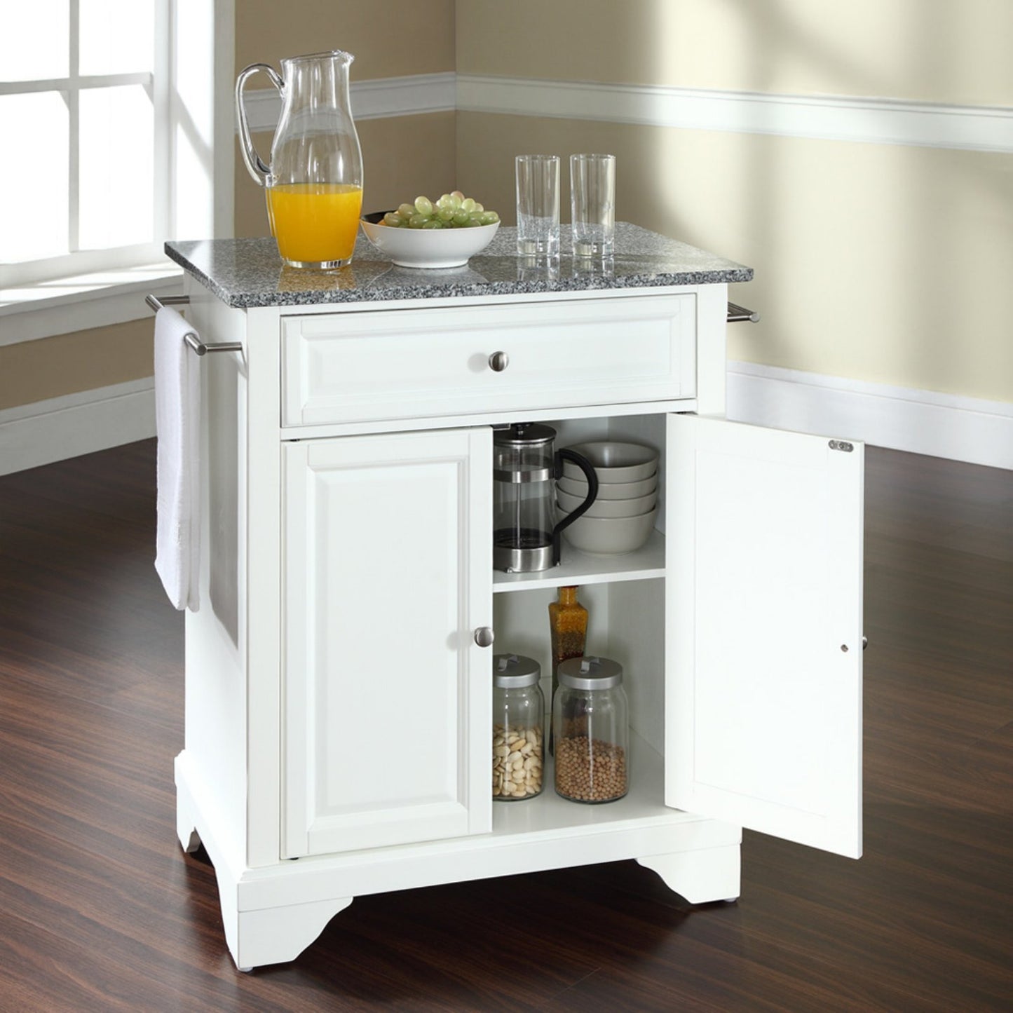 Kitchen Storage | Durable Solid Hardwood Kitchen Island | Elegant Raised Panel Doors | Ample Storage Space | Enhance Your Home with Style and Functionality | casafoyer.myshopify.com