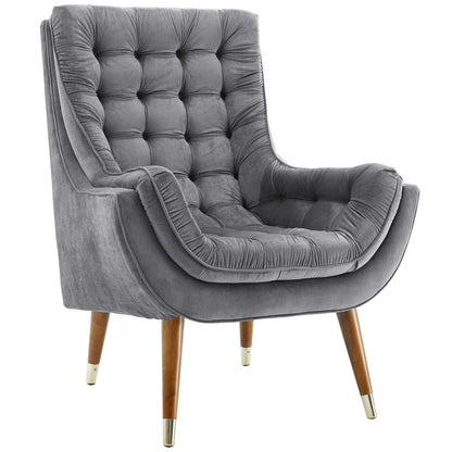home office desk chairs | CasaFoyer Suggest Performance Velvet Lounge Chair | Elegant Stain-Resistant Design | Plush Cushioning | Gold Accents | Perfect for Living Room, Bedroom, Reading Nook | Gray | casafoyer.myshopify.com