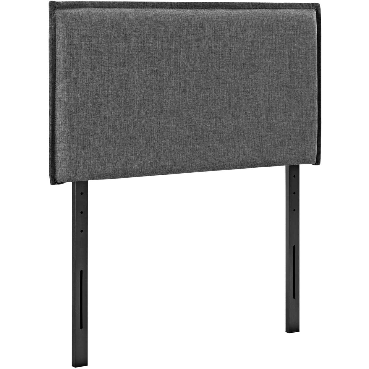 headboards | CasaFoyer Camille Twin Fabric Headboard | Elegant French Seam Upholstery | Solid Wood Frame | Adjustable Legs | Gray | Compatible with Loryn and Tessie Platform Bed Frames | casafoyer.myshopify.com