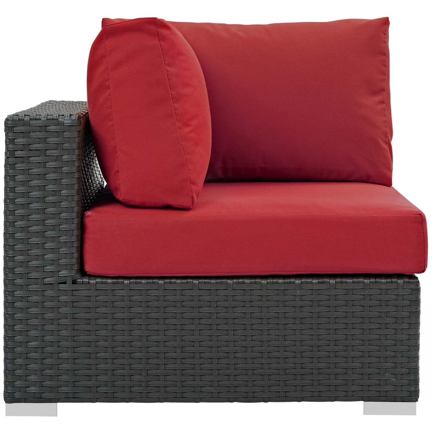 executive chairs | CasaFoyer Sojourn Outdoor Patio Corner Sofa Chair | Sturdy Seating | Sunbrella Cushions | UV Protection | Synthetic Rattan Weave | Aluminum Frame | casafoyer.myshopify.com