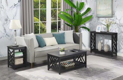 TABLE | Ergode Titan Coffee Table | Geometric Side Panels | Open-Concept Shelf | Durable MDF Construction | Non-Toxic Paint Finish | Titan Collection | casafoyer.myshopify.com