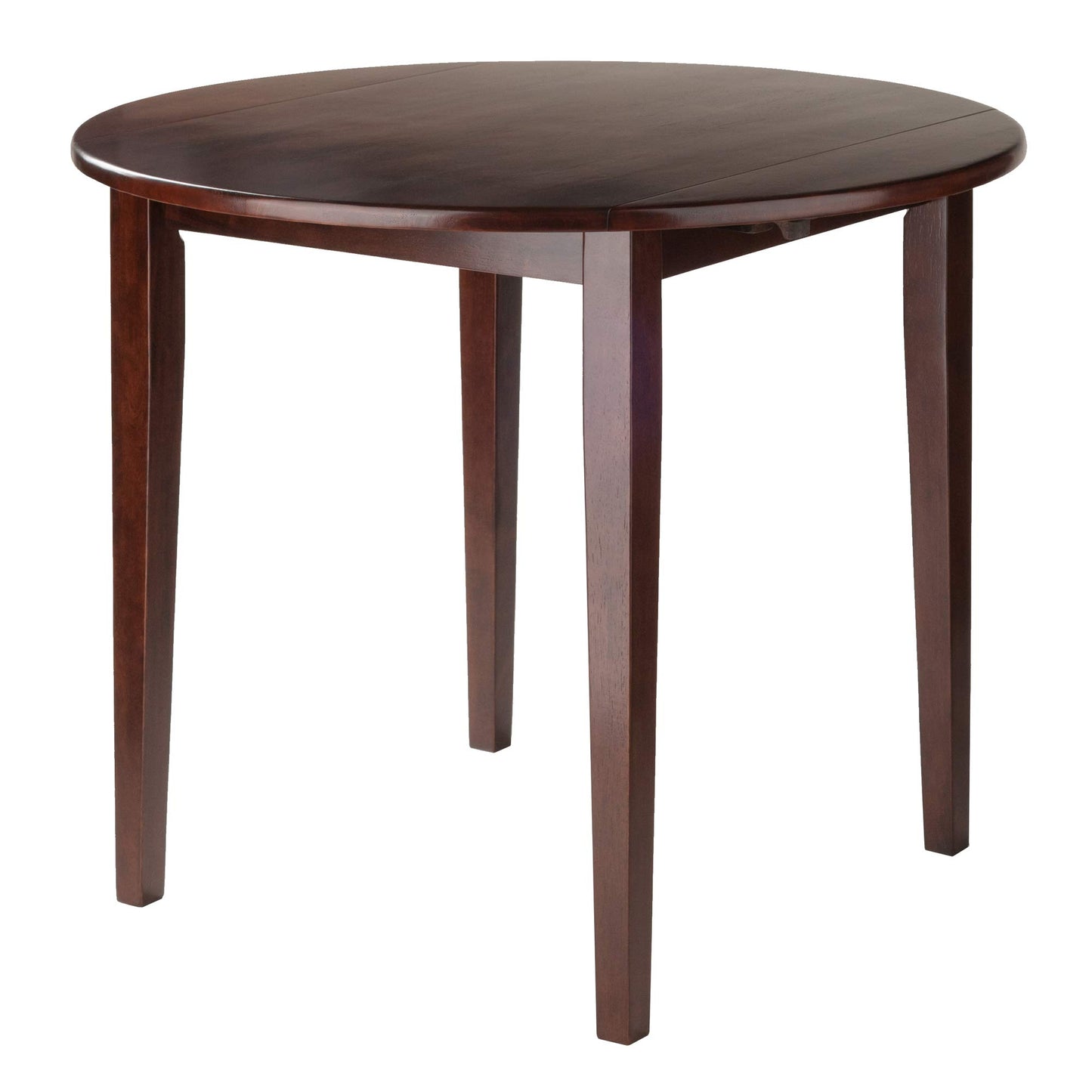 childrens table and chair sets | CasaFoyer Clayton Round Drop Leaf Table Set | 3-Piece Furniture | Solid Wood Table | 2 High-Back Chairs | Versatile & Stylish | Perfect for Dining, Kitchen, or Workspace | Easy to Clean Espresso Faux Leather | Stable Solid Wood Frame | Rich Walnut Finish | casafoyer.myshopify.com