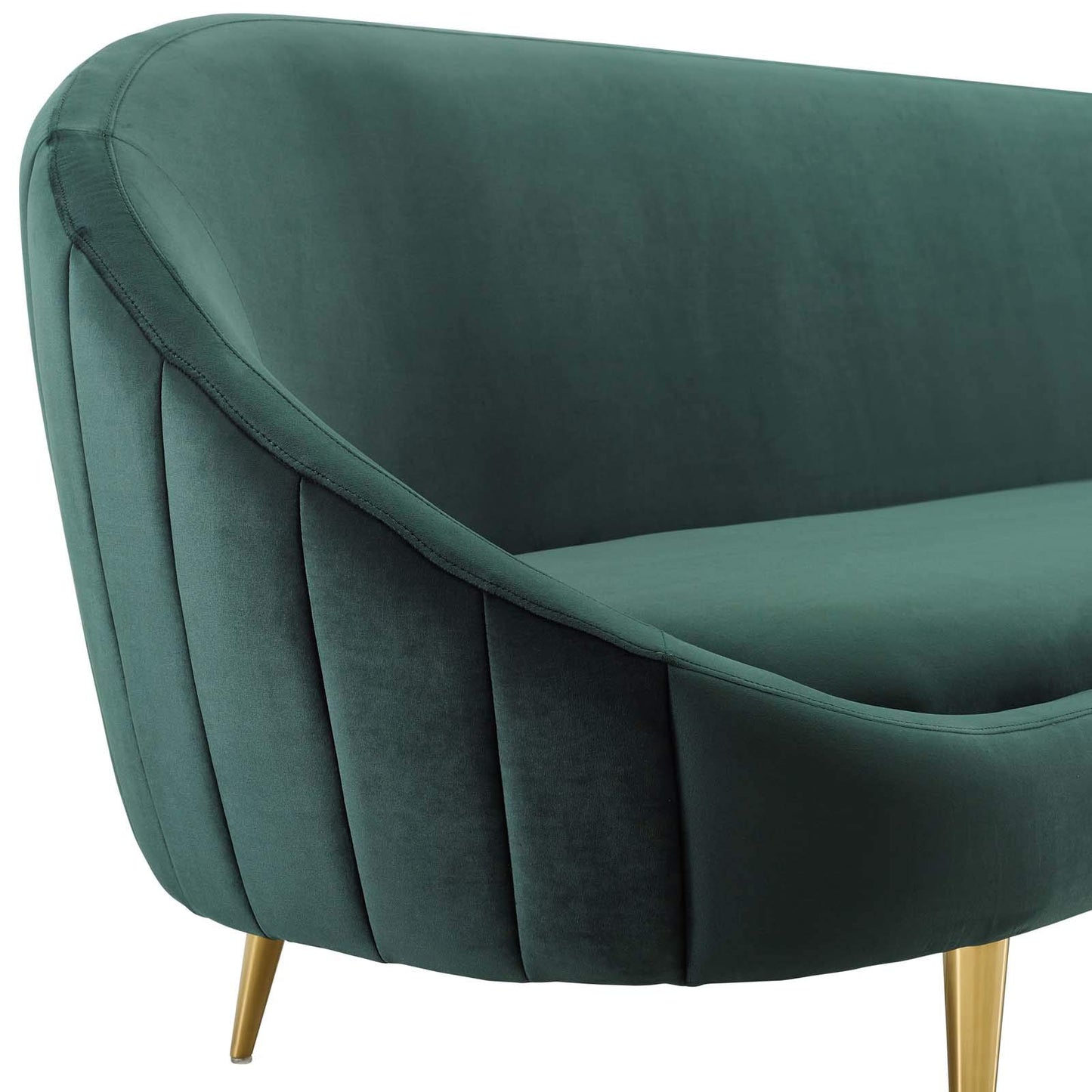 sofas | CasaFoyer Sublime Curve Back Sofa | Luxurious Performance Velvet Upholstery | Elegant Curved Design | Versatile Accent Couch | 900 lbs Weight Capacity | casafoyer.myshopify.com