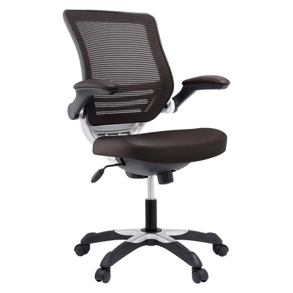 home office desk chairs | CasaFoyer Edge Office Chair | Revolutionary Comfort & Ergonomics | Luxurious Leatherette Seat | Brown | casafoyer.myshopify.com