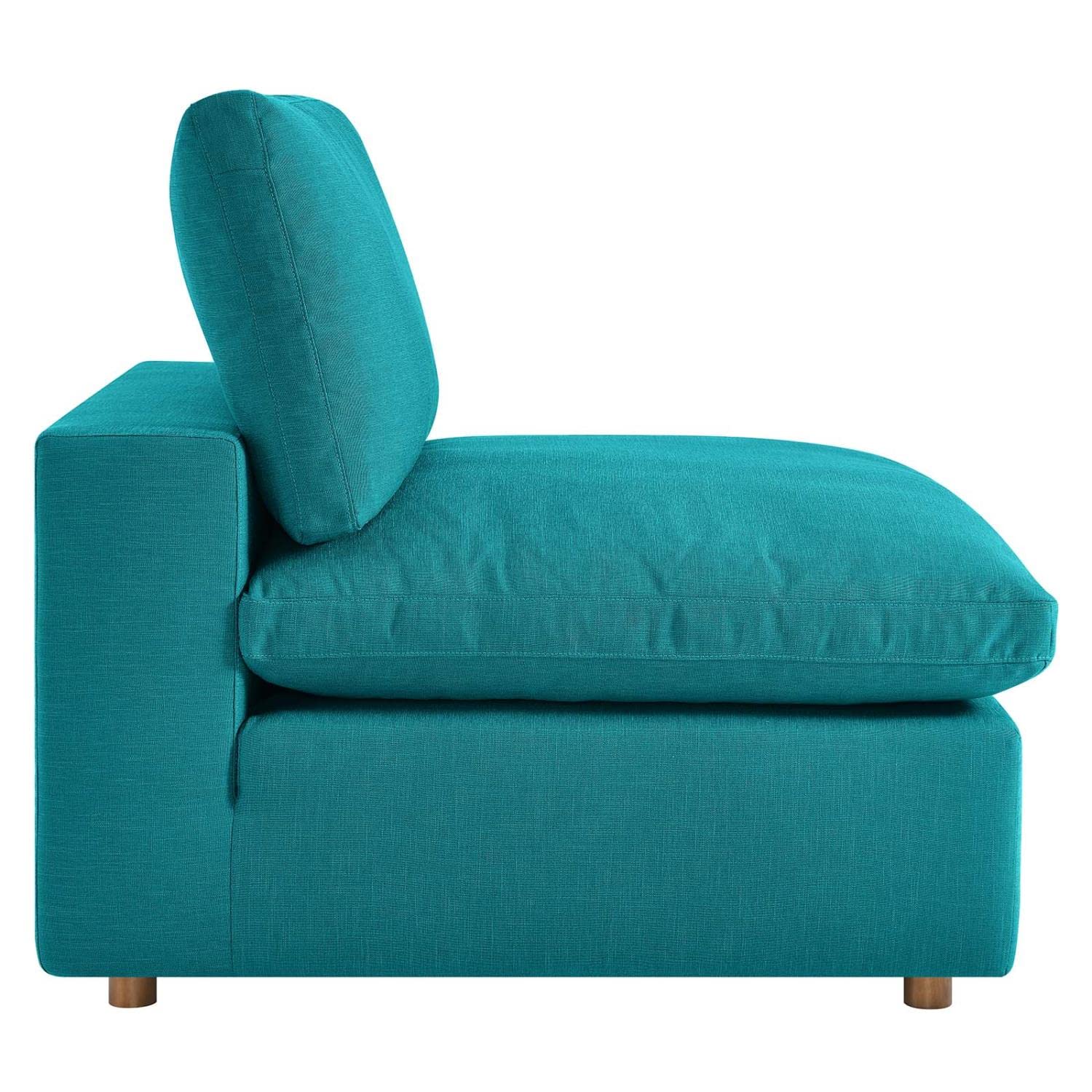 sofas | CasaFoyer Commix Armless Chair | Plush Comfort | Sleek Design | Soft Polyester Fabric | Cotton & Down Cushions | Solid Wood Frame | Ideal for Modern Homes | casafoyer.myshopify.com