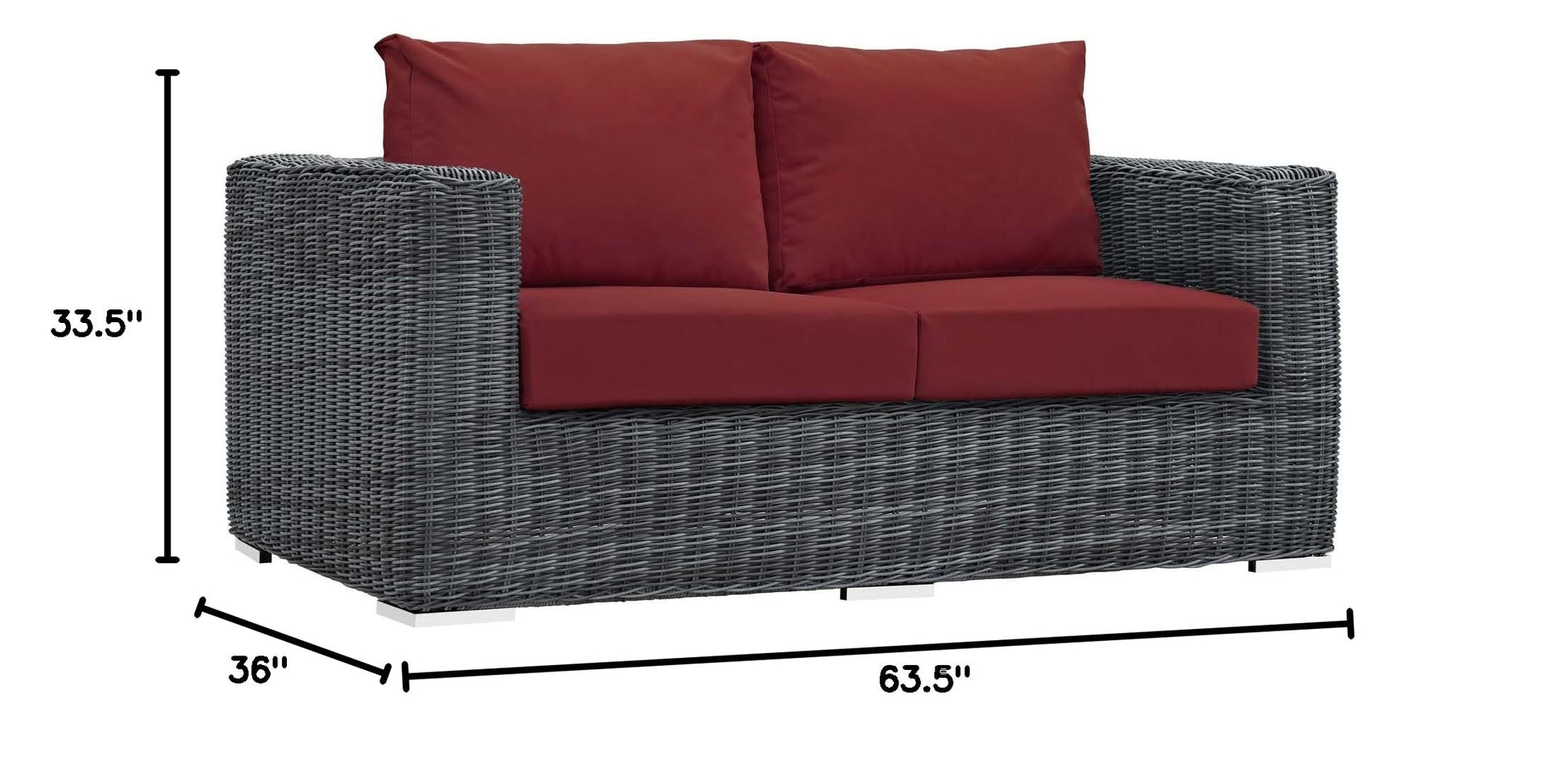 sofas | CasaFoyer Summon Outdoor Patio Loveseat | Ultimate Outdoor Luxury & Comfort | Two-Tone Rattan | Sunbrella Cushions | Aluminum Frame | UV Protection | Powder-Coated | Sleek & Modern Design | Essential for Patio, Backyard, Poolside | casafoyer.myshopify.com