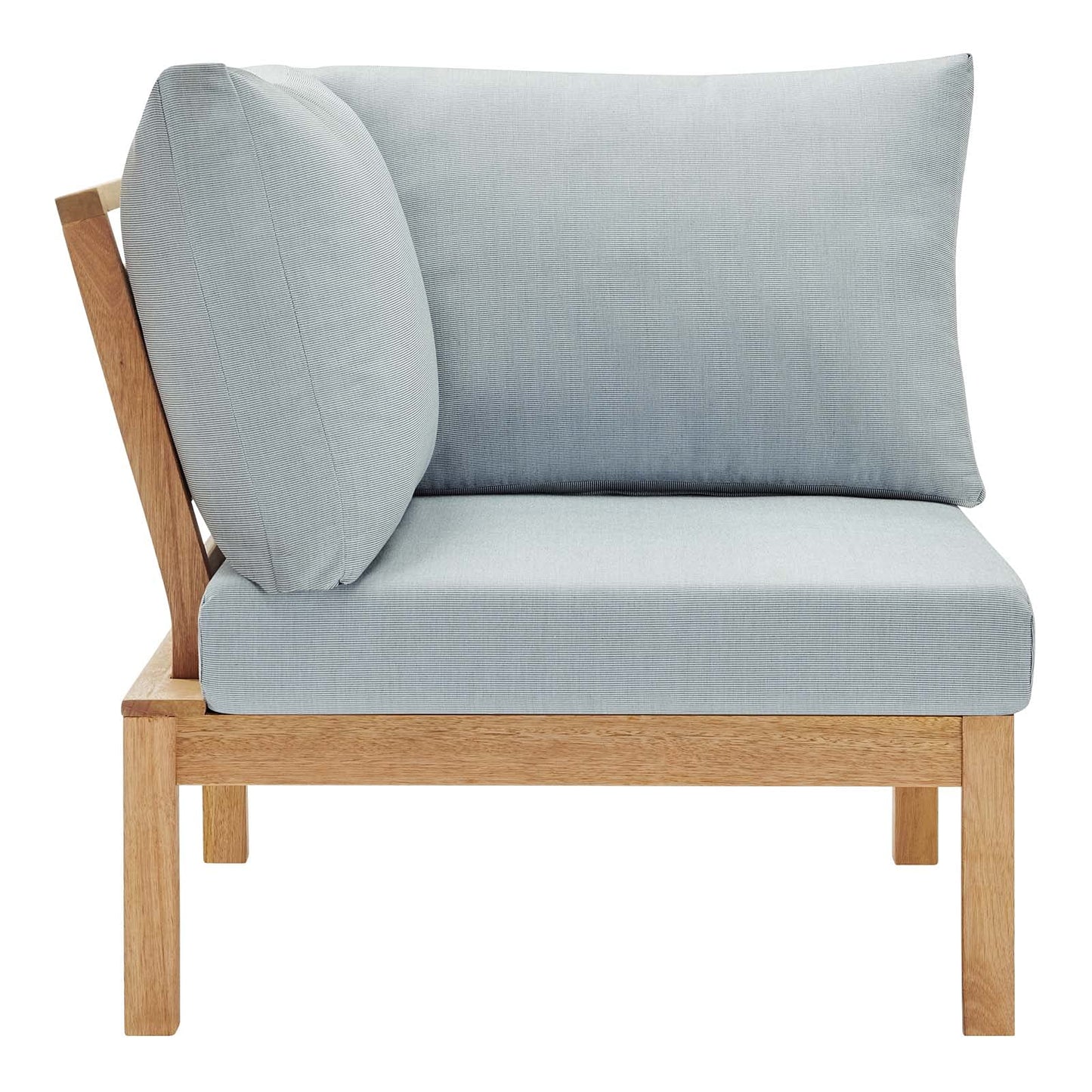 sofas | CasaFoyer Freeport Outdoor Patio Sectional Sofa Corner Chair | FSC Certified Karri Wood | Natural Frame | All-Weather Cushions | Coastal Style | casafoyer.myshopify.com