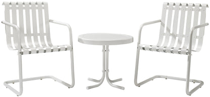 Patio Furniture Sets | CasaFoyer Gracie Conversation Set | Nostalgic 3-Piece Outdoor Seating Ensemble | Aluminum Chairs & Steel Table | Alleviate Stress & Enjoy the Past | casafoyer.myshopify.com