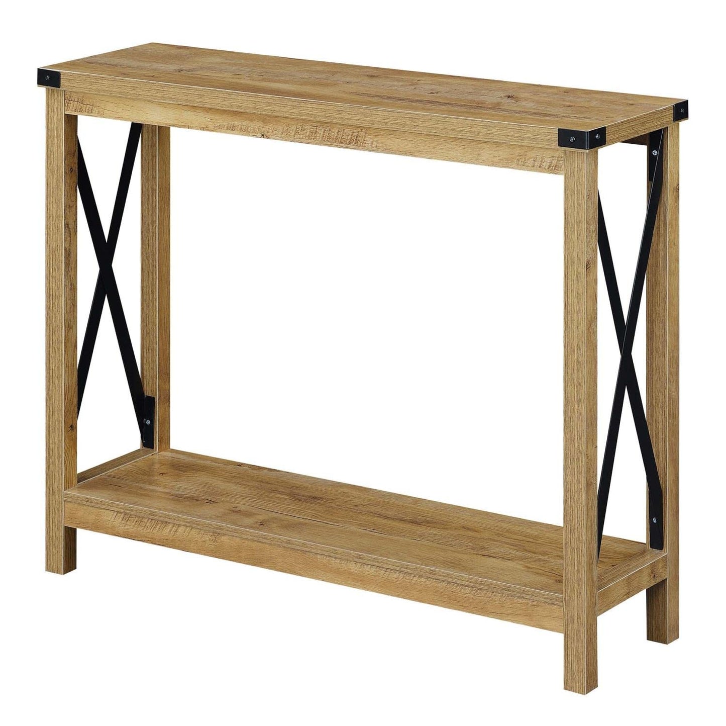 TABLE | Durango Console Table with Shelf | Industrial-inspired | Meticulously Crafted | Ample Storage | Durable Construction | Ergode | casafoyer.myshopify.com