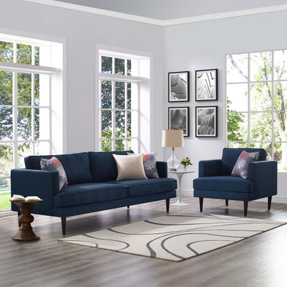 kitchen and dining room sets | CasaFoyer Agile Sofa & Armchair Set | Versatile & Stylish | Mid-Century, Contemporary, Modern | Removable Machine-Washable Covers | Blue | casafoyer.myshopify.com