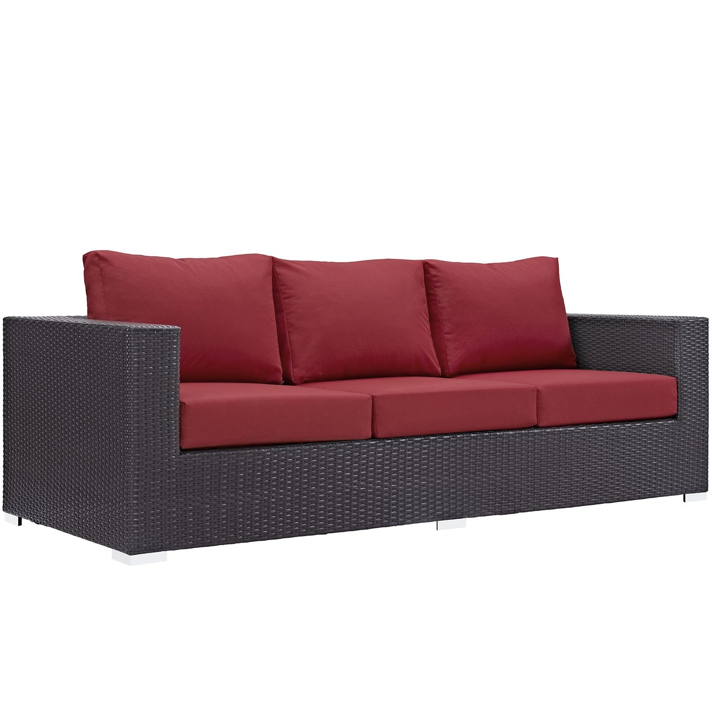 Patio Furniture Sets | Convene Outdoor Sectional Sofa Set | Durable Rattan Weave | Weather-Resistant Cushions | Ideal for Patio, Backyard, Poolside Gathering | casafoyer.myshopify.com