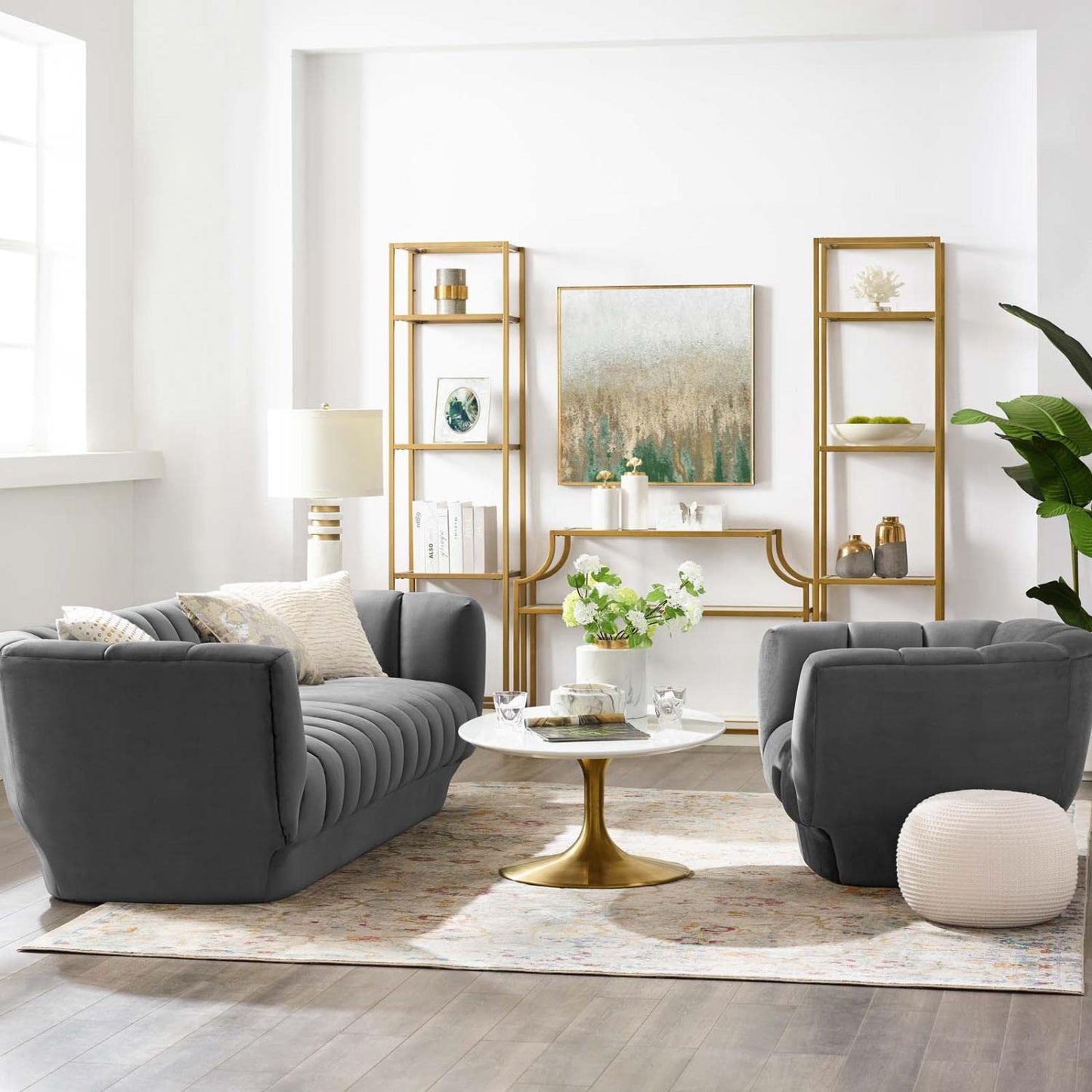 kitchen and dining room sets | CasaFoyer Entertain Vintage-Inspired Sofa & Armchair Set | Plush Velvet Upholstery | Channel Tufting | Comfortable Seating | Dusty Rose | casafoyer.myshopify.com