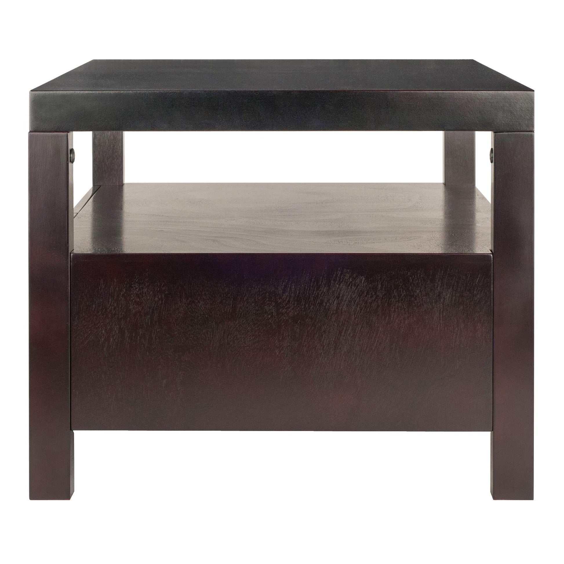 TABLE | Ergode Copenhagen Coffee Table | Ample Storage | Scandinavian Design | Solid Wood | Espresso Finish | Assembly Required | 40W x 23D x 18.25H | casafoyer.myshopify.com
