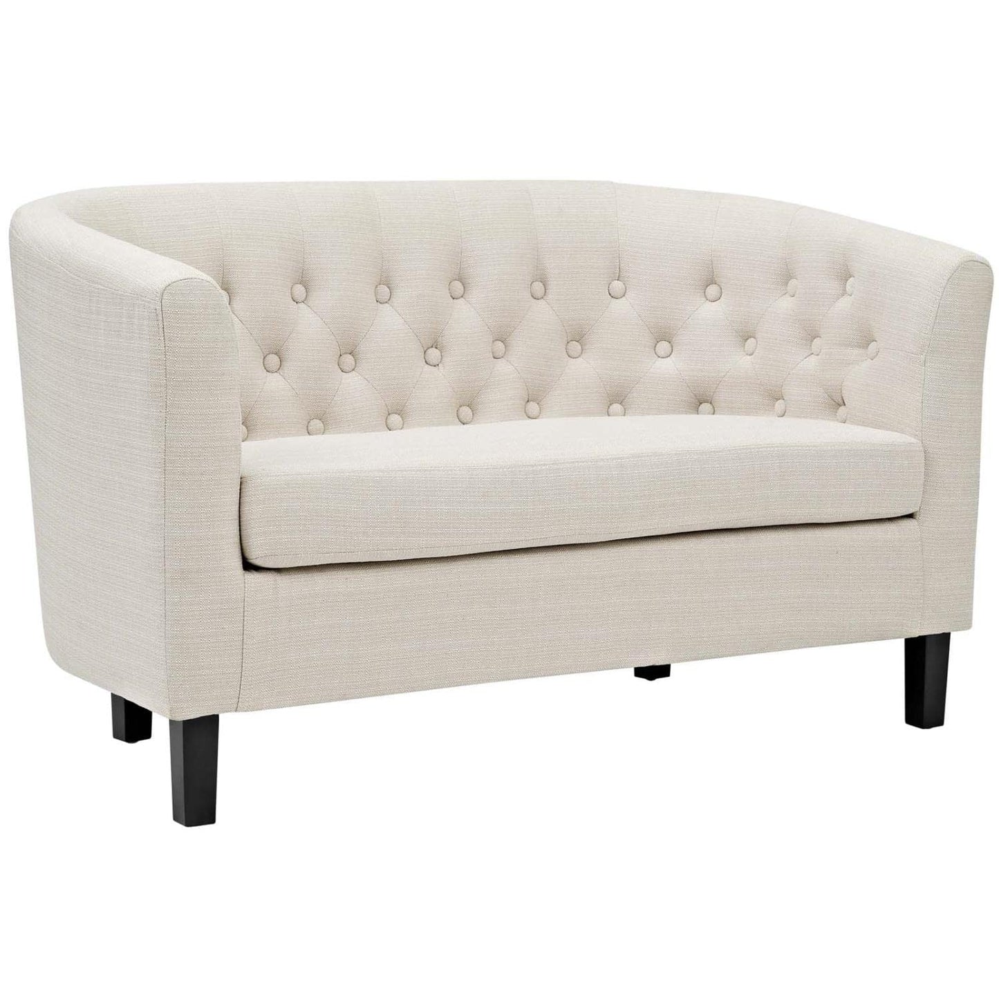 kitchen and dining room sets | CasaFoyer Prospect Button Tufted Upholstered Fabric Sofa Furniture Set | Luxury & Elegance | Classic Design with Modern Twist | Includes Loveseat & Armchairs | Sturdy Wood Construction | Espresso Stained Legs | Non-Marking Foot Caps | Beige | casafoyer.myshopify.com