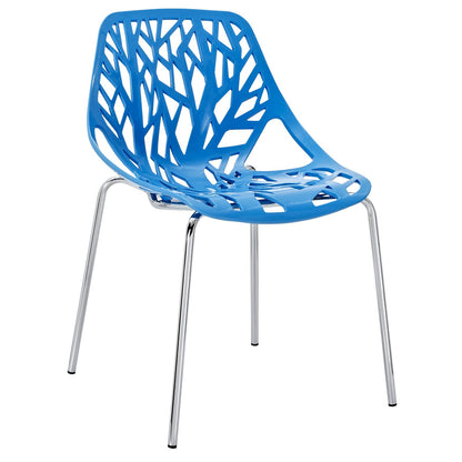 home office desk chairs | CasaFoyer Captivating Stencil Dining Chair | Activate Your Senses | Elevate Dining Experience | Exquisite Design - Blue | casafoyer.myshopify.com