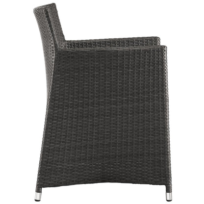 Dining Table | Junction Outdoor Patio Dining Furniture Set | Elegant & Practical | Synthetic Rattan | All-Weather Cushions | Easy Maintenance | Ideal for Modern Outdoor Spaces | Includes 63 Dining Table & 6 Armchairs | casafoyer.myshopify.com