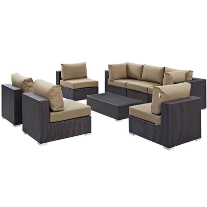 kitchen and dining room sets | CasaFoyer Convene Outdoor Sectional Set | Adjustable | Weather-Resistant | 8-Piece Patio Furniture | Armless Sections | Coffee Table | Corner Sections | casafoyer.myshopify.com