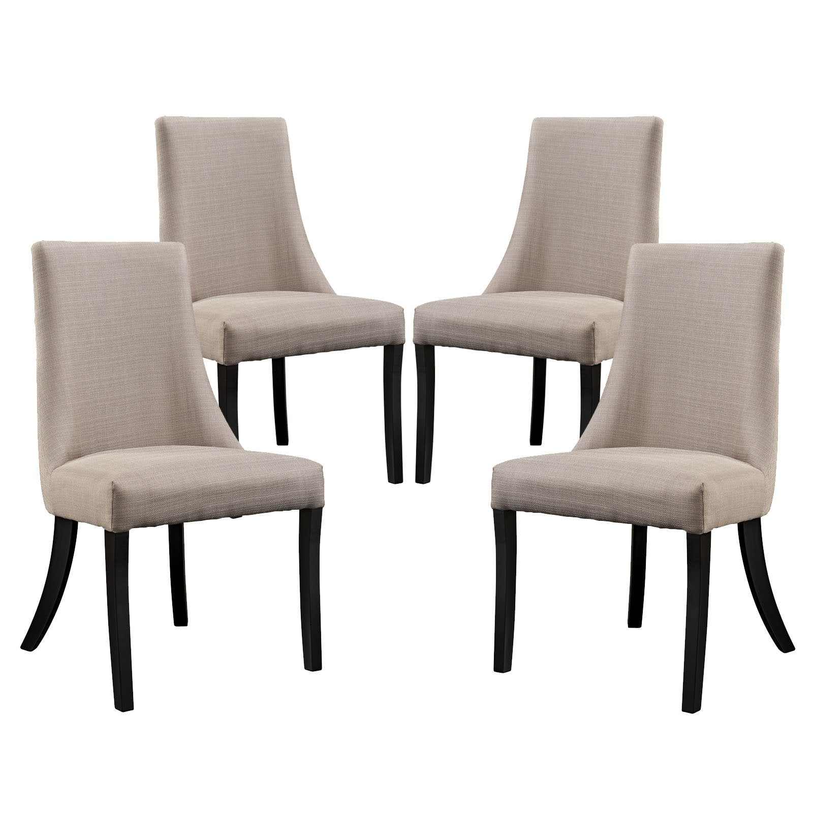 Sofa & chair Sets | Reverie Dining Chair Set of 4 | Flawless & Captivating | Elegant Curves | Sturdy Parawood Legs | Plush Foam Padding | Subtle Sophistication | Harmonious Aesthetic | casafoyer.myshopify.com