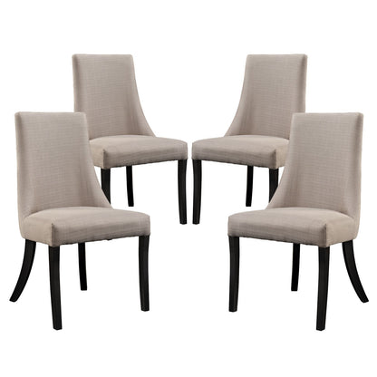 Sofa & chair Sets | Reverie Dining Chair Set of 4 | Flawless & Captivating | Elegant Curves | Sturdy Parawood Legs | Plush Foam Padding | Subtle Sophistication | Harmonious Aesthetic | casafoyer.myshopify.com