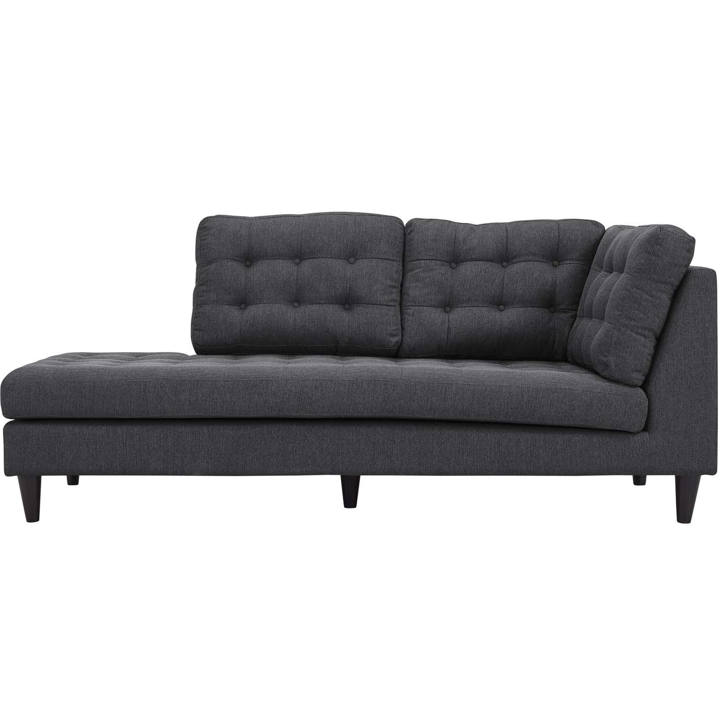 sofas | CasaFoyer Empress Holistic Furniture Design | Tufted Buttons | Luxurious Cushions | Regal Armrests | Sturdy Wooden Legs | Floor Protection | Gray | casafoyer.myshopify.com