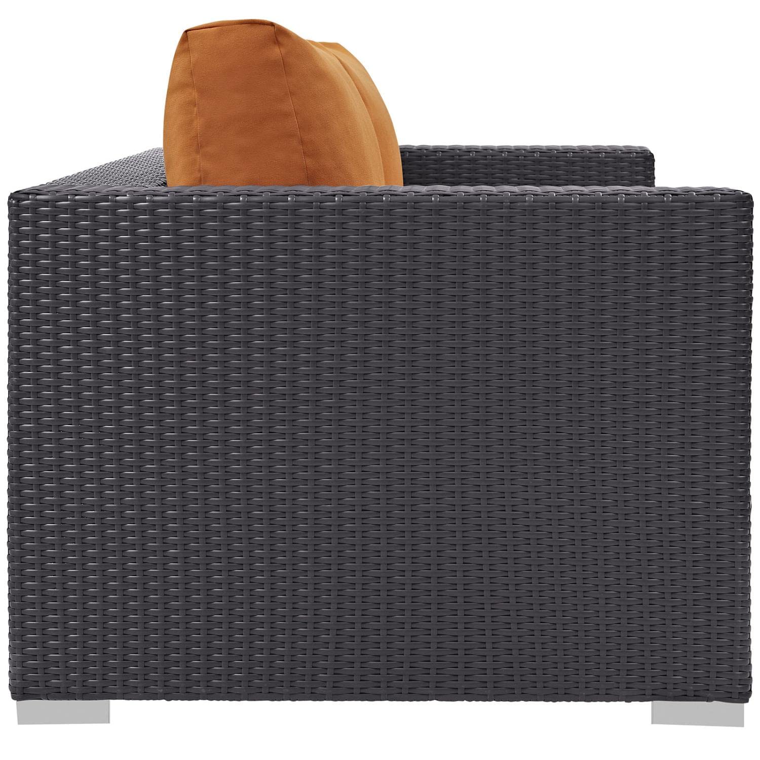 Patio Furniture Sets | Convene Outdoor Sectional Loveseat | Durable Rattan & Aluminum Frame | All-Weather Cushions | Versatile & Stylish Patio Furniture | casafoyer.myshopify.com