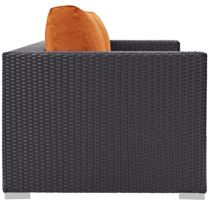 Patio Furniture Sets | Convene Outdoor Sectional Loveseat | Durable Rattan & Aluminum Frame | All-Weather Cushions | Versatile & Stylish Patio Furniture | casafoyer.myshopify.com