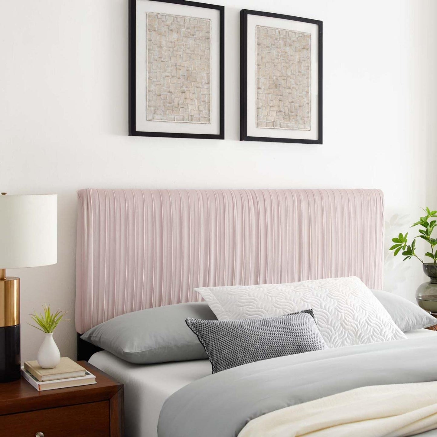 headboards | CasaFoyer Eloise Channel Tufted Performance Velvet Twin Headboard | Vintage Modern Glamour | Adjustable Height | Stain-Resistant Upholstery | casafoyer.myshopify.com