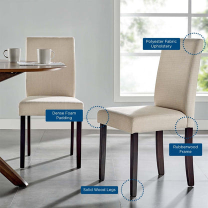 home office desk chairs | CasaFoyer Prosper Modern Fabric Upholstered Parsons Dining Chair Set | Elegant & Comfortable Seating | Dining, Kitchen, Living Room | Sturdy Frame, Soft Upholstery | Contemporary Homes | Set of 2 | casafoyer.myshopify.com