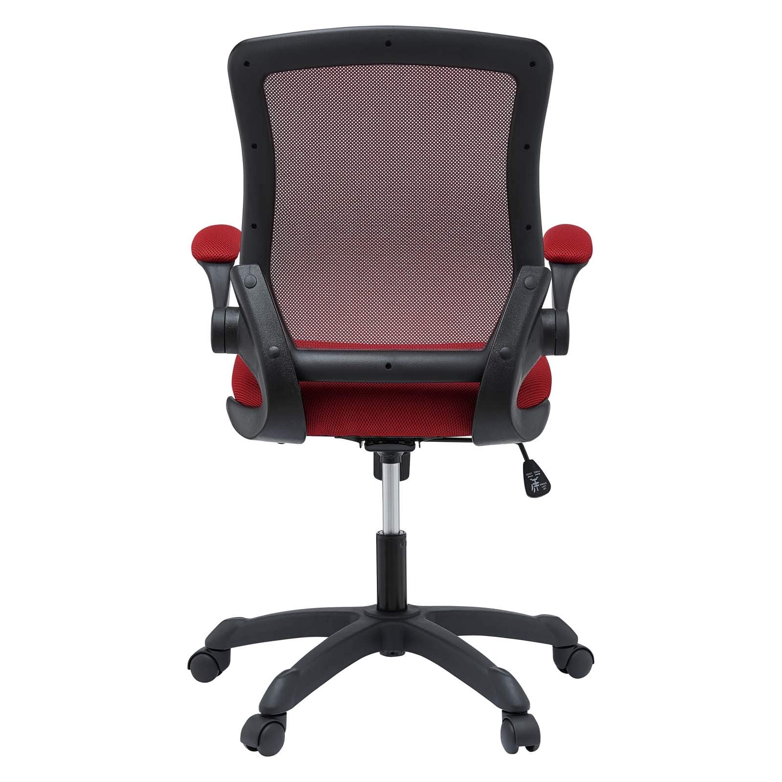 home office desk chairs | CasaFoyer Veer Mesh Office Chair | Ultimate Comfort & Functionality | Breathable Back & Padded Seat | 90-Degree Rotating Armrests | Tilt & Tension Control | One-Touch Pneumatic Lift | Dual-Wheel Casters | Red | casafoyer.myshopify.com