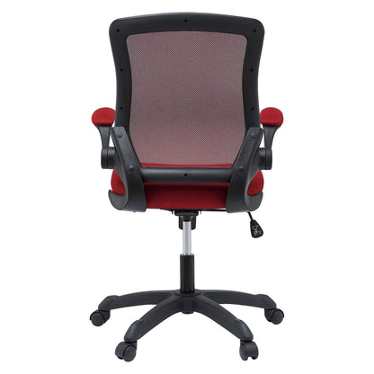 home office desk chairs | CasaFoyer Veer Mesh Office Chair | Ultimate Comfort & Functionality | Breathable Back & Padded Seat | 90-Degree Rotating Armrests | Tilt & Tension Control | One-Touch Pneumatic Lift | Dual-Wheel Casters | Red | casafoyer.myshopify.com