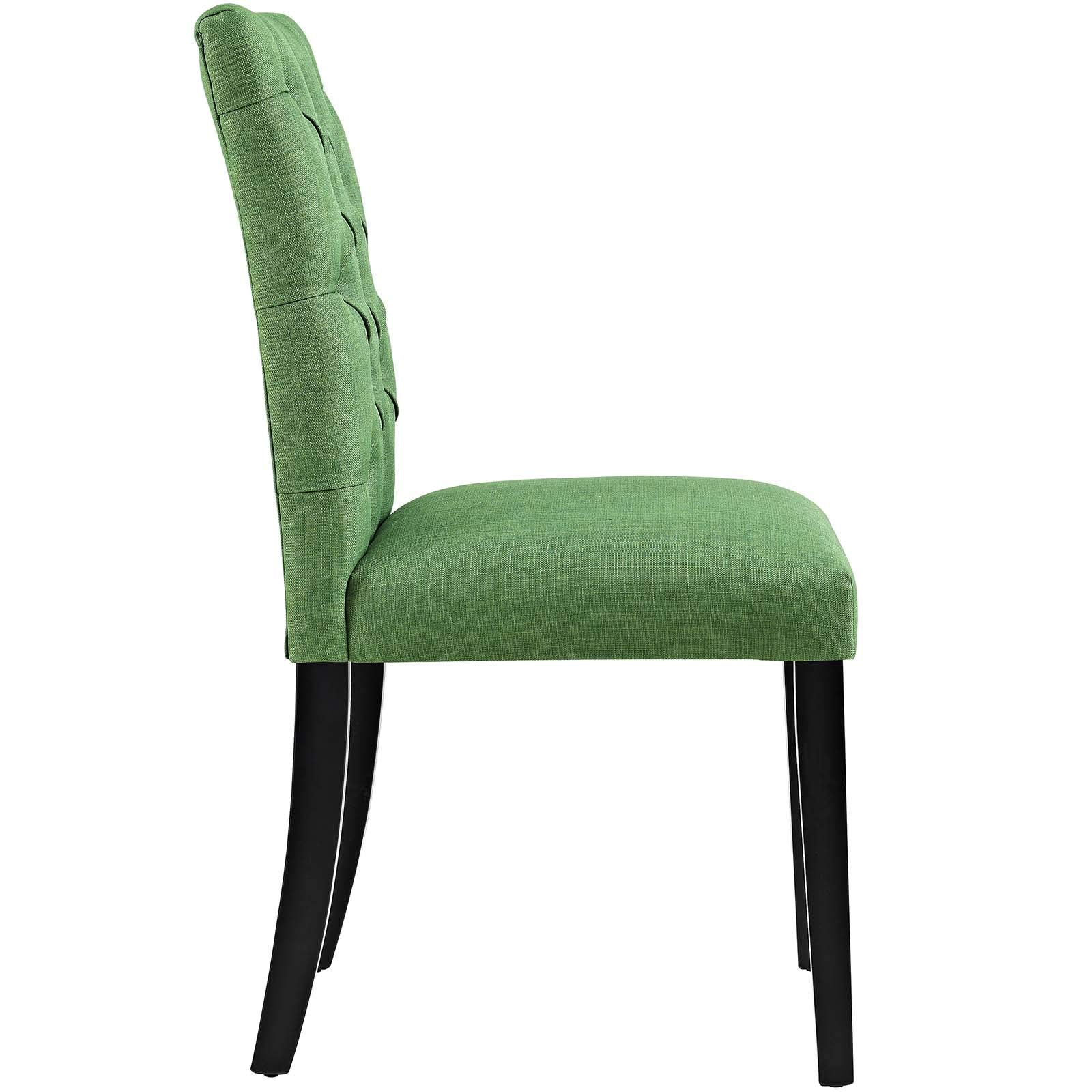 home office desk chairs | CasaFoyer Duchess Dining Chair Set of 2 | Elegant Curvy Design | Tufted Button Back | Comfortable Foam Padding | Wood Legs | Non-Marking Foot Caps | Green | casafoyer.myshopify.com