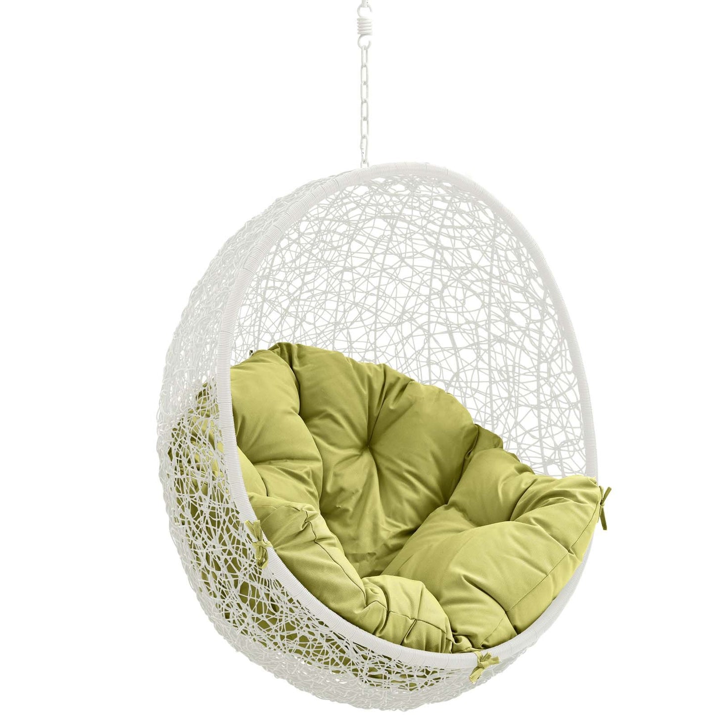 porch swings | Ergode Hide Outdoor Patio Swing Chair | Luxurious Rattan Weave | All-Weather Cushion | Adjustable Chain | Ideal for Patio, Backyard, Porch, Poolside | Indoor/Outdoor Use | Weather & UV Resistant | White Peridot | casafoyer.myshopify.com