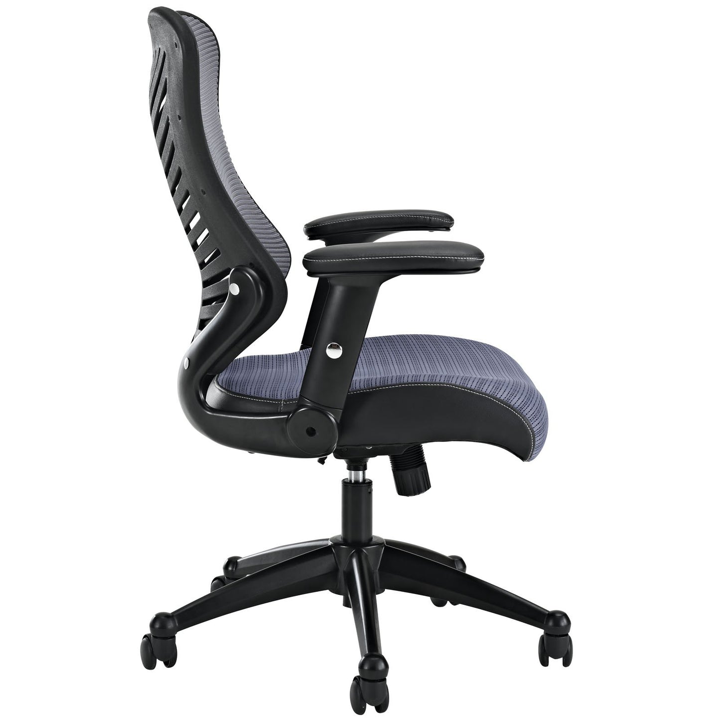 home office desk chairs | CasaFoyer Clutch Office Chair | Ultimate Comfort & Style | Ergonomic Mesh Back | Plush Waterfall Seat | Lumbar Support | Curved Seat | Ideal for Taller Individuals | Black Mesh Back & Leatherette Seat | casafoyer.myshopify.com