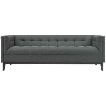 sofas | CasaFoyer Serve Sofa | Tufted Button Design | Opulent Polyester Upholstery | Walnut Legs | Plush Foam Cushioning | Elegant & Comfortable | Ideal for Living Rooms, Lounges, and Reception Areas | casafoyer.myshopify.com