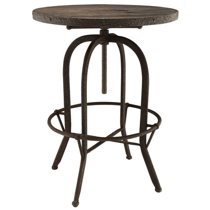 childrens table and chair sets | CasaFoyer Gather | Industrial Modern Bar Table & Stool Set | Solid Pine Wood | Cast Iron Frame | Rustic Cabin & Factory Design | 5 Piece Set | casafoyer.myshopify.com