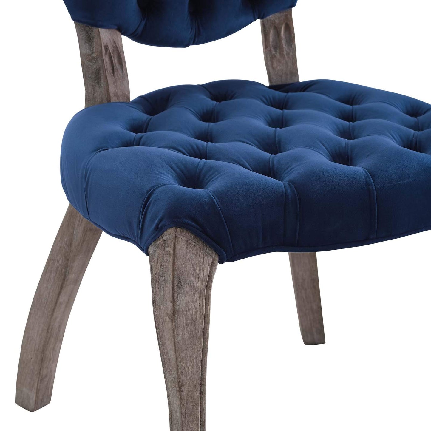 home office desk chairs | CasaFoyer Exhibit French Vintage Performance Velvet Dining Side Chair | Elegant Parisian Design | Weathered Wood Legs | Stain-Resistant Upholstery | Comfortable & Stylish | casafoyer.myshopify.com