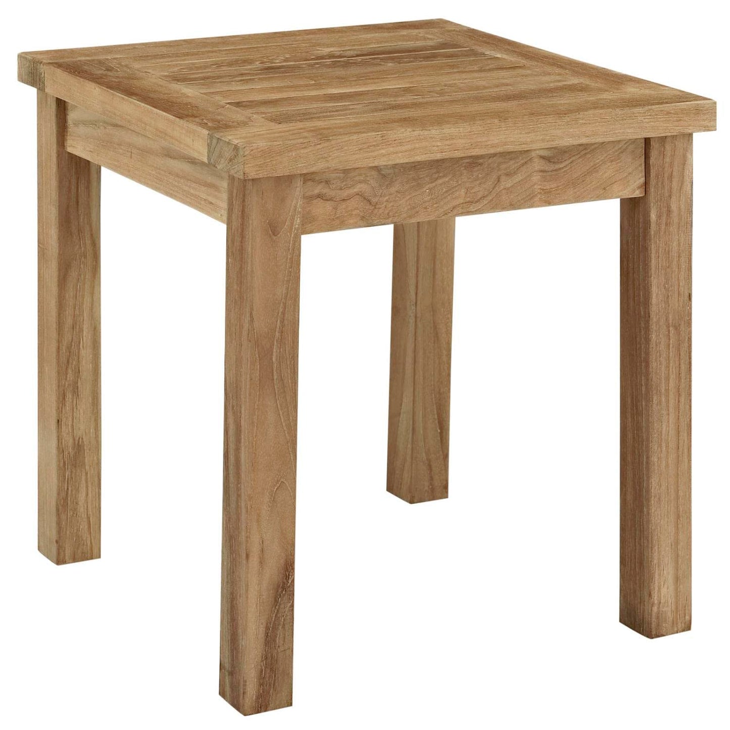 Patio Furniture Sets | Marina Teak Wood Outdoor Patio Furniture Sofa Sectional Set | Luxury, Durability, All-Weather Cushions | Includes Side Table & Armchairs | casafoyer.myshopify.com