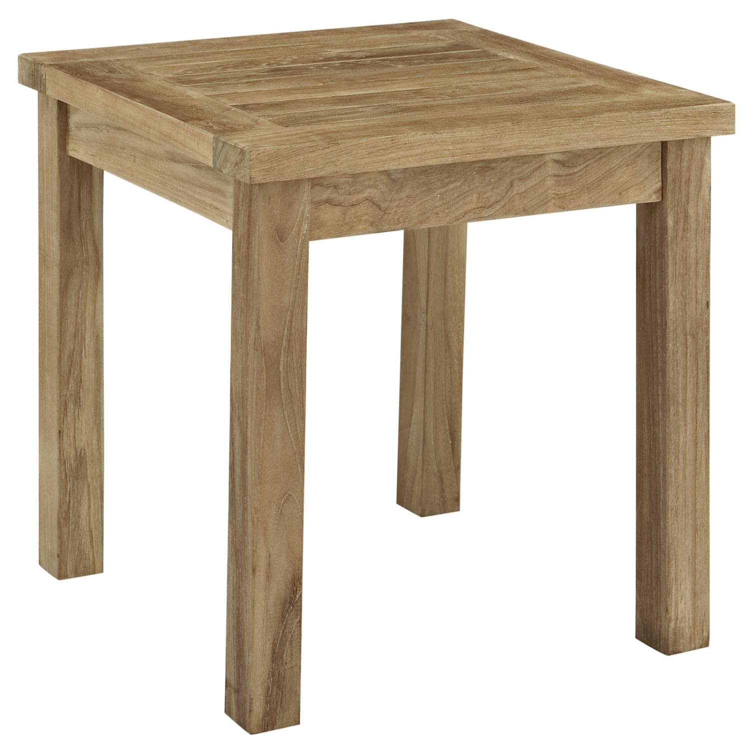 Patio Furniture Sets | Marina Teak Wood Outdoor Patio Furniture Sofa Sectional Set | Luxury, Durability, All-Weather Cushions | Includes Side Table & Armchairs | casafoyer.myshopify.com