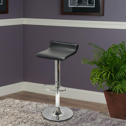 STOOL_SEATING | CasaFoyer  Wood Spectrum Adjustable Swivel Stool | Sleek & Modern | PVC Seat | Chrome-Plated Steel Base | Adjustable Height & 360 Swivel | Perfect for Kitchen or Home Bar | casafoyer.myshopify.com