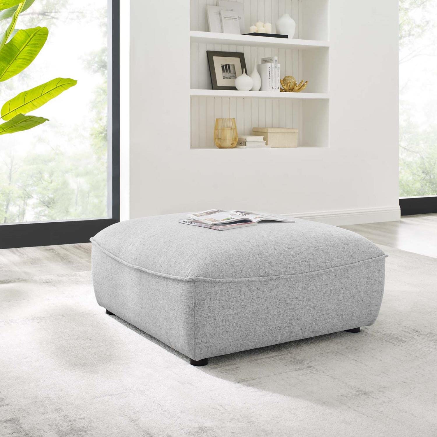 kitchen and dining room sets | CasaFoyer Comprise Upholstered Sectional Sofa Ottoman | Ultimate Comfort & Style | French Piping | Dense Foam Padding | Polyester Upholstery | Solid Wood & Plywood Construction | Sturdy Rubberwood Legs | 400 lbs Weight Capacity | casafoyer.myshopify.com