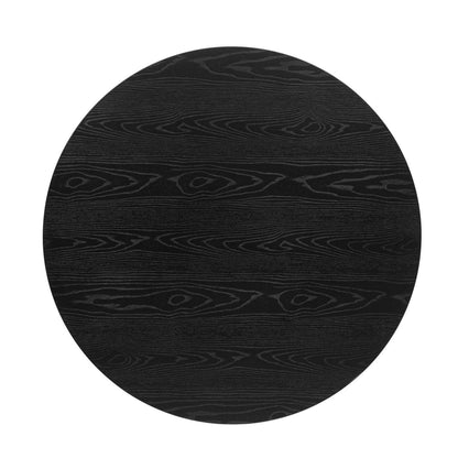 patio dining tables | CasaFoyer Vigor Round Dining Table | Contemporary Elegance | Gold Accents | MDF Tabletop | Matte Black Lacquer | Adjustable Foot Caps | casafoyer.myshopify.com