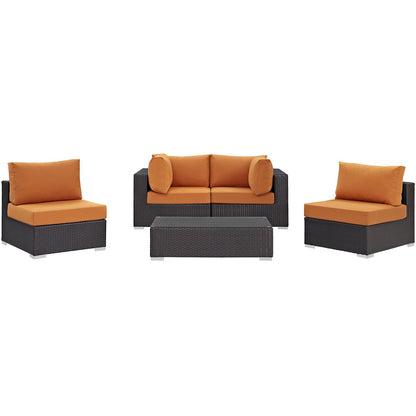 kitchen and dining room sets | CasaFoyer Convene Outdoor Sectional Set | Durable Rattan Weave | Weather-Resistant Cushions | Versatile & Stylish | Includes Coffee Table & Chairs | casafoyer.myshopify.com
