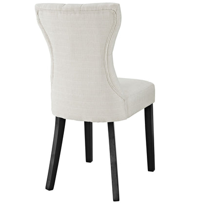 home office desk chairs | CasaFoyer Silhouette Dining Side Chair | Elegant Design | Graceful Curves | Hardwood Legs | Luxury Touch | Set of 1 | casafoyer.myshopify.com