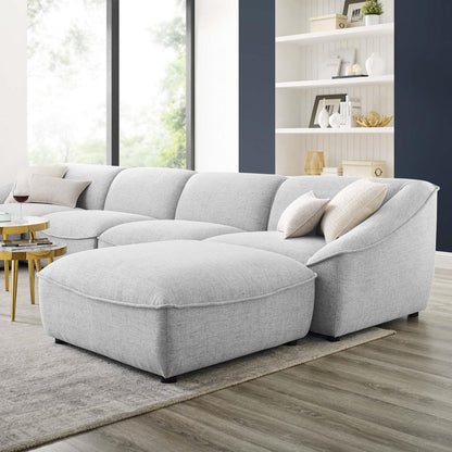kitchen and dining room sets | CasaFoyer Comprise Upholstered 6-Piece Living Room Set | Ultimate Comfort & Sophistication | Plush Seating | French Piping | Durable Polyester Upholstery | Sturdy Construction | Easy Customization | Light Gray | casafoyer.myshopify.com