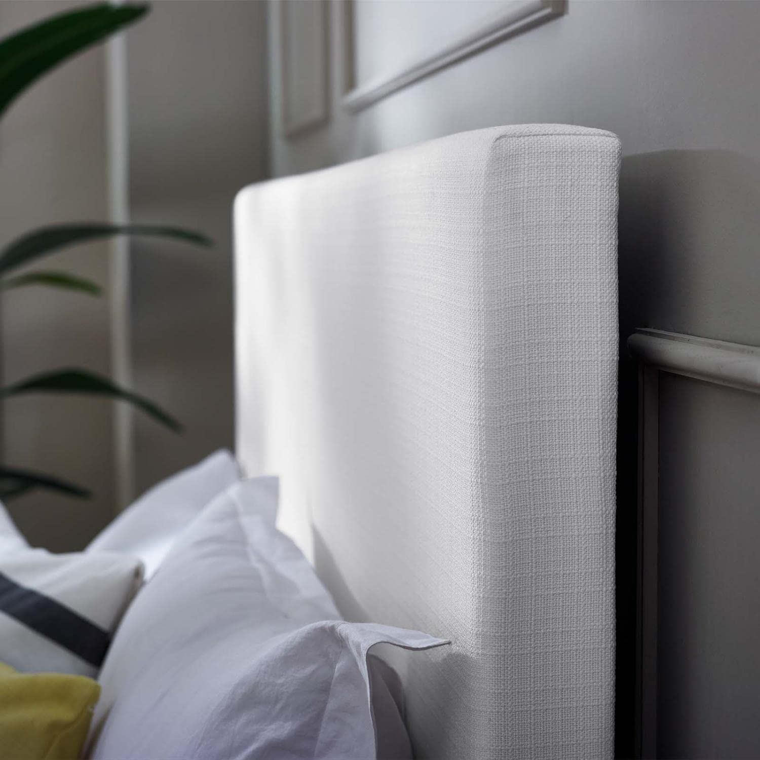 Bed | CasaFoyer Taylor Full/Queen Headboard | Elegant Linen Fabric Upholstery | Adjustable Height | Durable Frame | Perfect for Guest Bedroom or Master Suite | casafoyer.myshopify.com